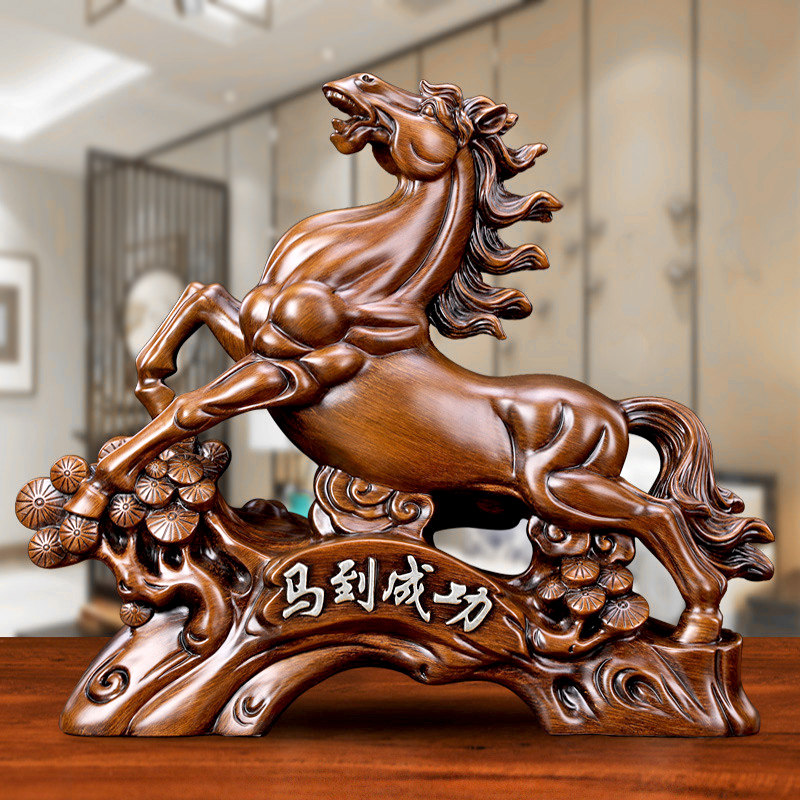 仿实木家居客厅新中式风工艺品图片