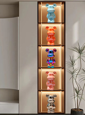 爱心熊餐厅家居简约酒柜玄关摆件