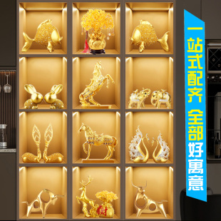 豪华套装组合轻奢摆件家居客厅酒柜装饰品电视柜办公室工艺品摆设