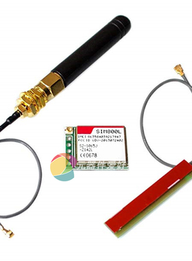 绿色SIM800L GPRS TCP IP 模块 自弹卡槽 microSIM卡 GSM 短信.