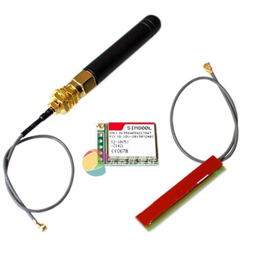 绿色SIM800L GPRS TCP IP 模块 自弹卡槽 microSIM卡 GSM 短信.
