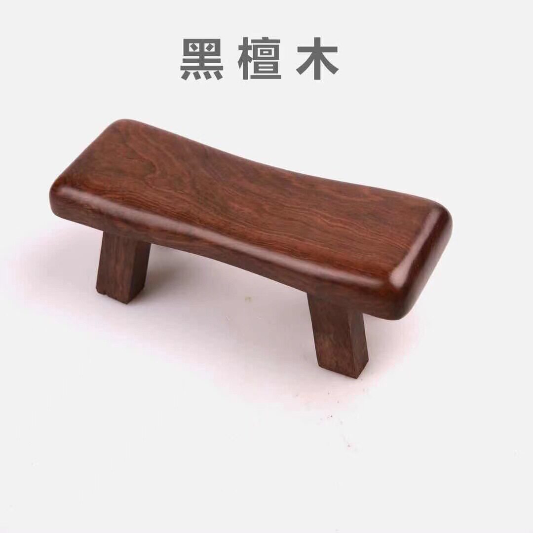 黑檀木凉枕颈椎枕摆件鸡翅木红木枕头厂家直供木质