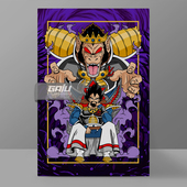 贝吉塔王装 饰画七龙珠壁画赛亚人墙画动漫漫画原创高清收藏挂画