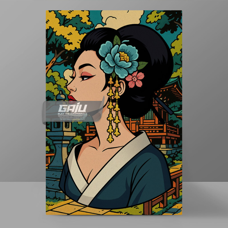 性感美丽的东瀛女郎装饰画