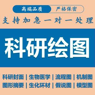 科研绘图设计机制图制作画流程图技术路线图封面美化信号通路图