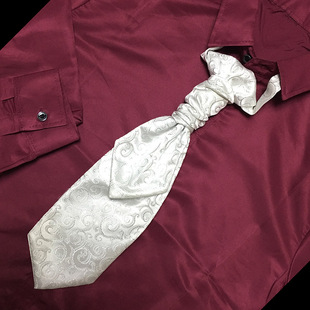 新款香港领结爱斯科宫廷领带燕尾服礼服宽领带懒人免打领带衬衫男