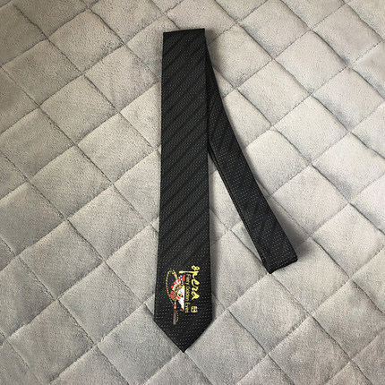 麦豆定制原创 国潮中国风金色京剧脸谱花旦小生7cm韩版男女领带