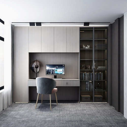 顾家家居定制书柜环保板材