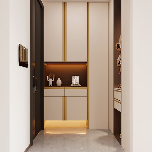 顾家全屋定制门厅入户玄关柜定制双面隔断柜玄关柜子卡塔尼亚