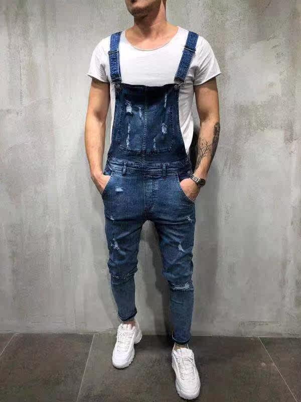 Men's denim suspenders and suspenders men's jeans and|ruв категории Мужская одежда, брюки - от Buy2taobao.com для оказания профессиональной услуги покупки агента Taobao