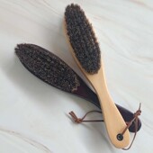 马鬃毛马毛刷床刷衣刷子软毛长柄沙发清洁刷擦皮鞋 翻毛皮刷 刷鞋