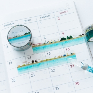 日本SAIEN美纹纸高颜值手账本胶带田村美纪装饰图案DIY拼贴素材