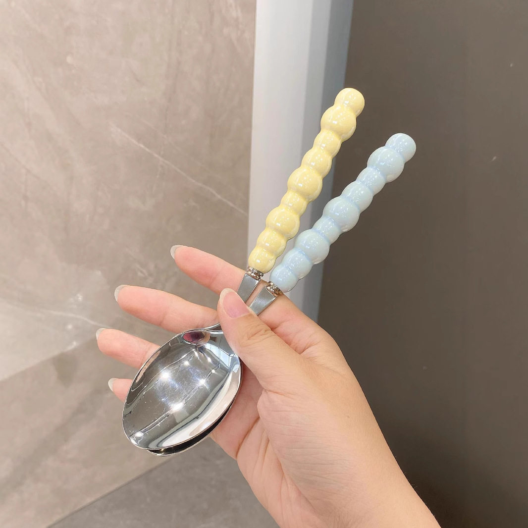 珍珠主餐勺高颜值不锈钢