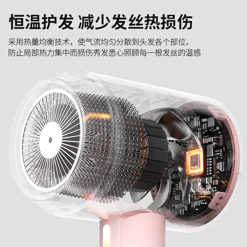 发廊同款吹风机家用大风力电吹风恒温不伤发可折叠酒店宿舍吹风筒