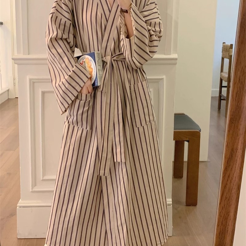 浴袍女四季通用睡袍高级