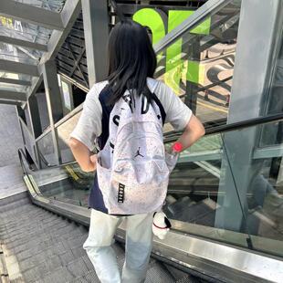 Jordan满天星 学生休闲 织物 书包双肩包 白色JD2133032GS-008