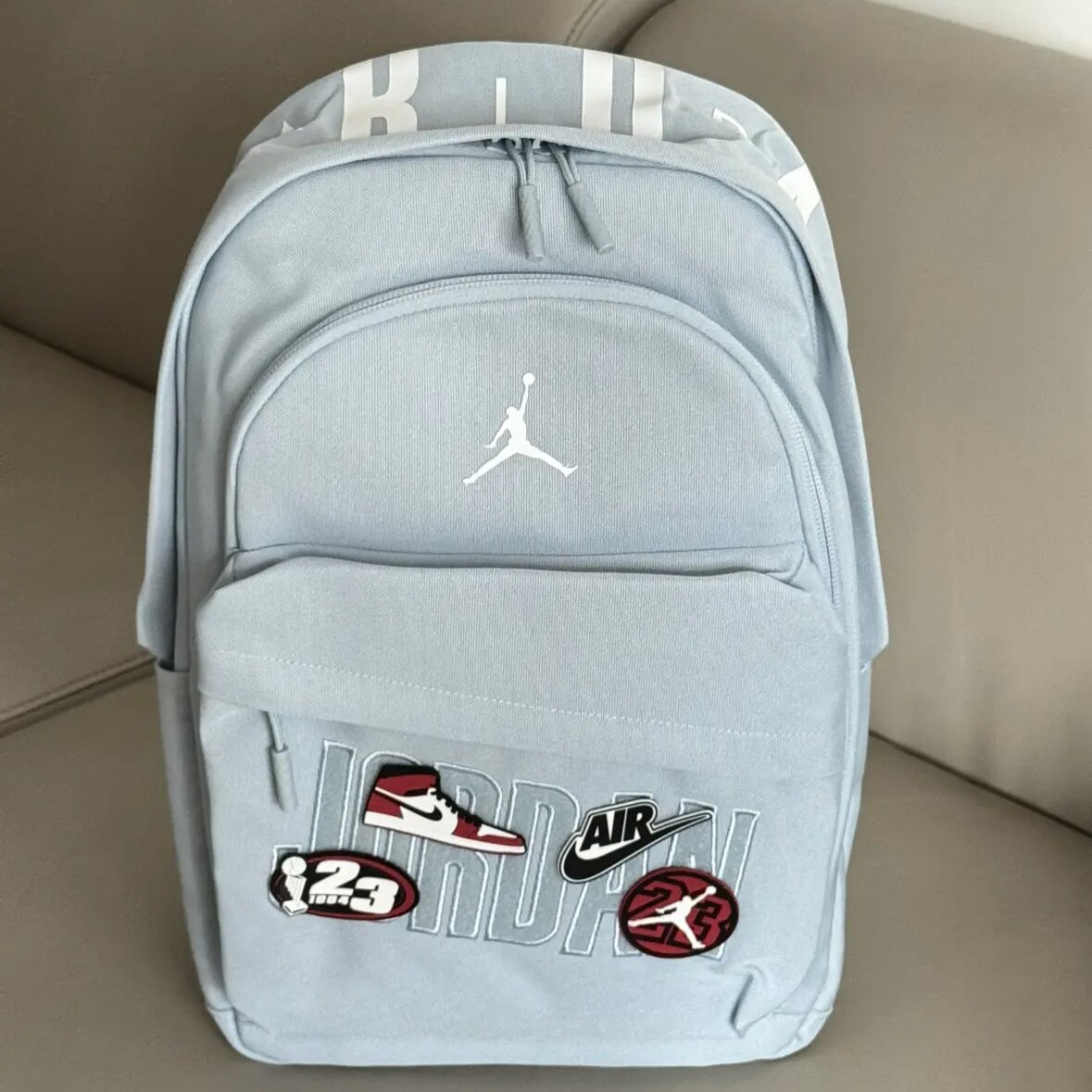 Jordan魔术贴徽章随意贴 聚酯纤维 双肩包中号 JD2533232PS-005图片