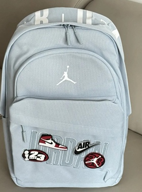 Jordan魔术贴徽章随意贴 聚酯纤维 双肩包中号 JD2533232PS-005