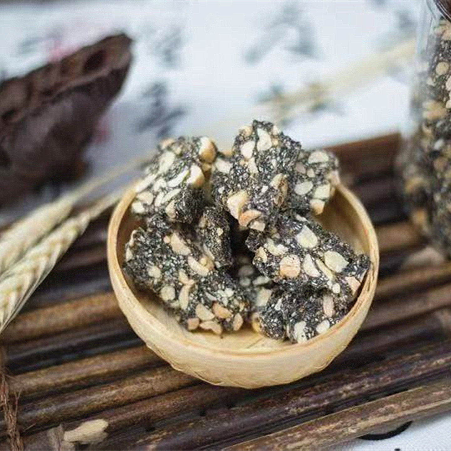 福建浦城芝麻糖酥脆手工黑芝麻麦芽糖甜点零食500克68元包邮自制