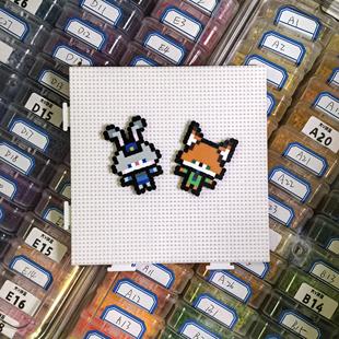 2.6mm拼豆板底板板子diy手工耐高温52钉白色防烫拼豆豆工具不变形