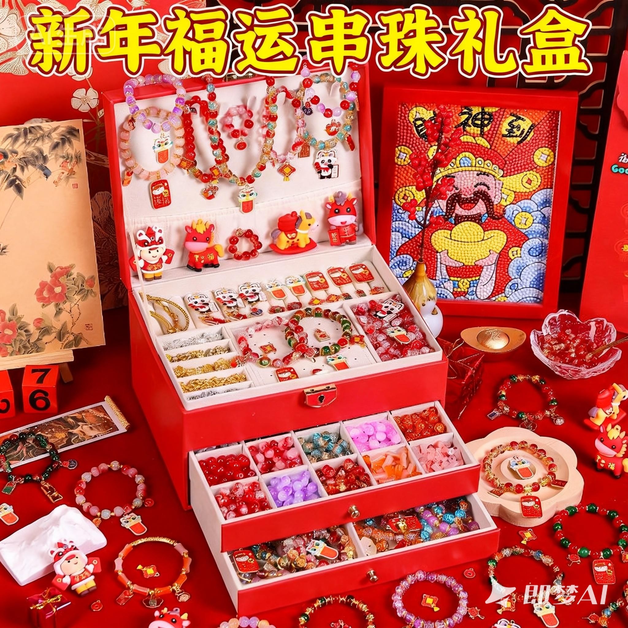 儿童新年礼盒女孩子马年礼物实用