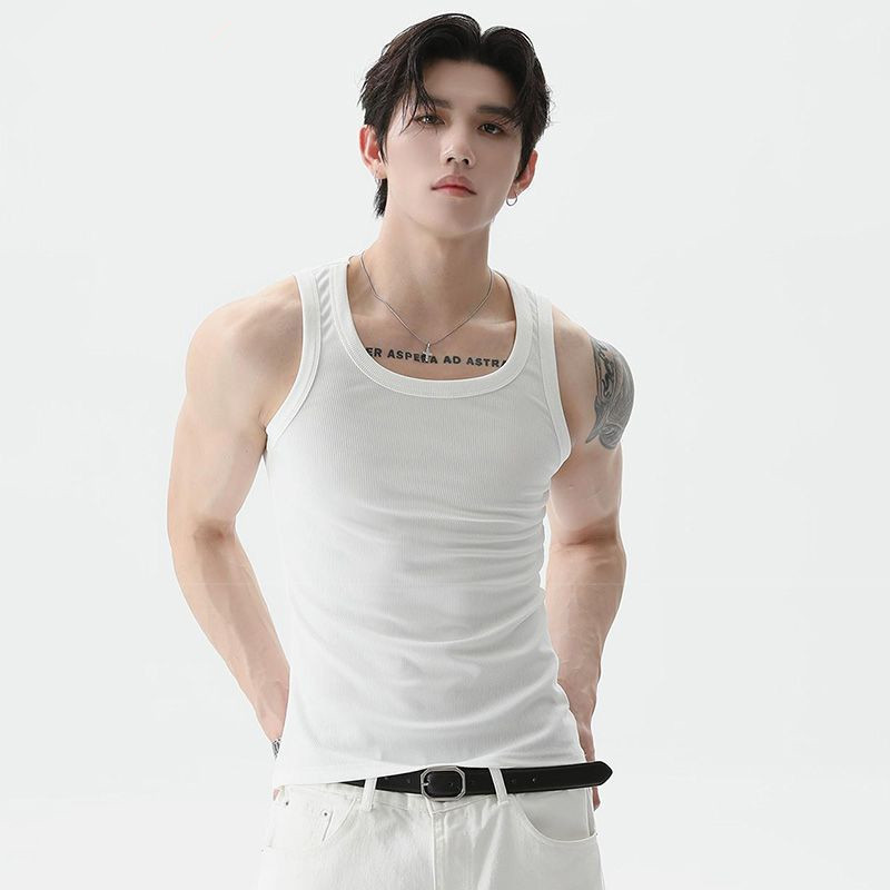 美式背心男士夏季健身螺