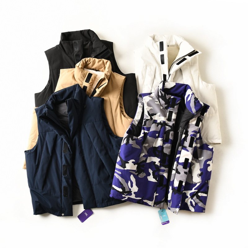 外贸尾单户外90鸭绒潮流宽松立领机能防水羽绒无袖背心马甲外套男,男装,羽绒马甲,淘宝优惠券,粉丝福利购,淘宝优惠卷