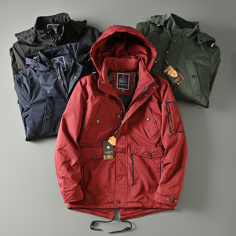 防风加厚保暖燕尾派克服棉服棉衣