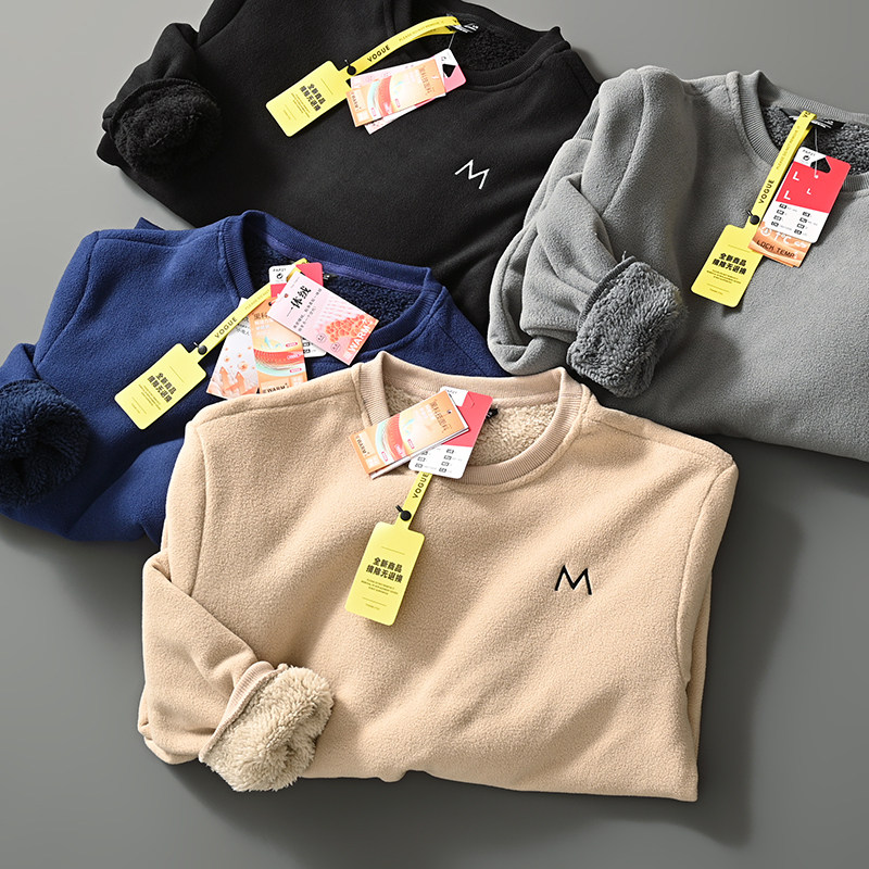 加绒加厚保暖时尚休闲卫衣