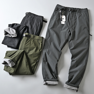 鸟家滑雪系列外贸男士户外防风防水加绒加厚保暖软壳冲锋休闲裤潮