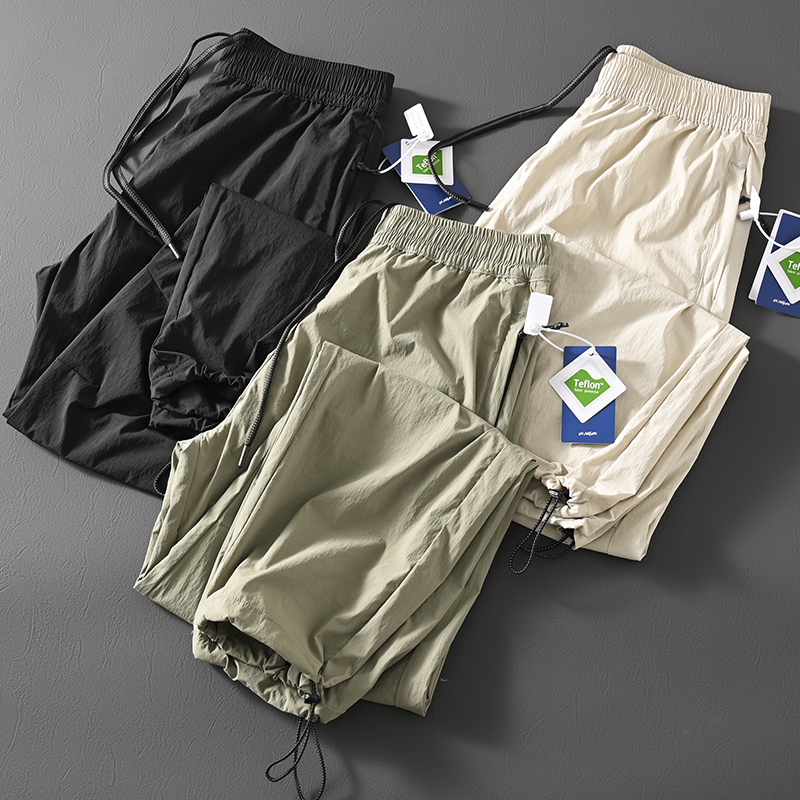 宽松直筒工装休闲裤快干运动裤