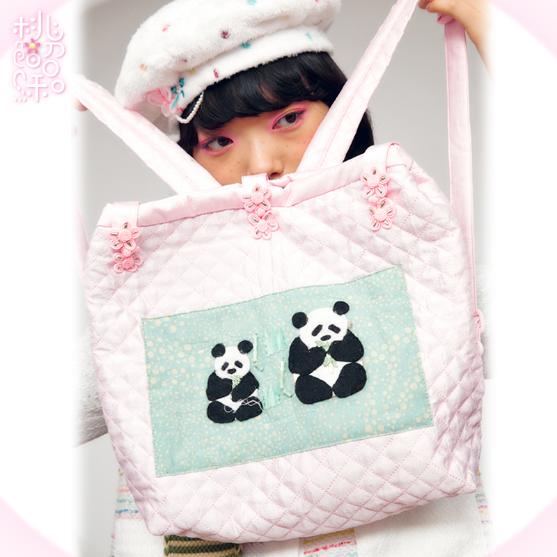 leele双肩包中等大小复古可爱