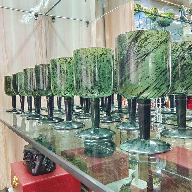 酒泉夜光杯正品包邮收藏送礼甘肃特产大号红酒杯葡萄酒杯天然玉石