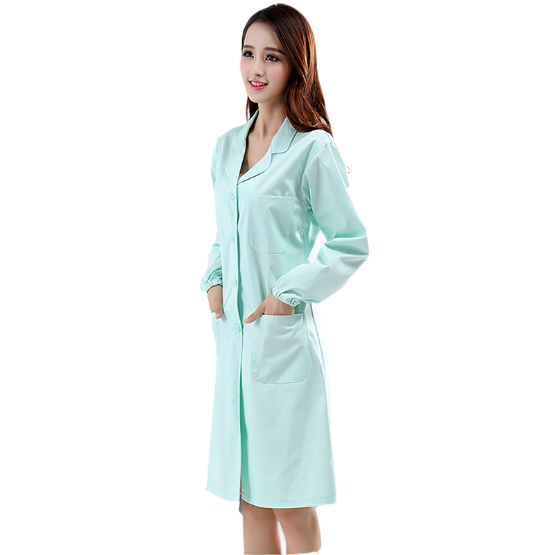 绿大褂药房工作服实验服美容师长