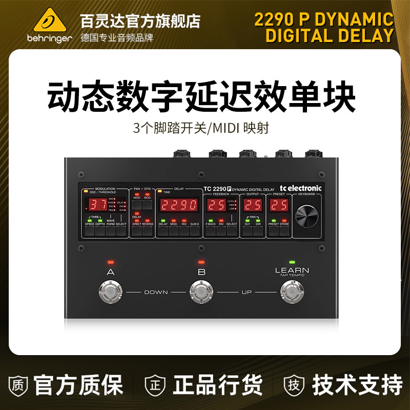 TC Electronic 2290 P DYNAMIC DIGITAL DELAY动态数字延迟效单块