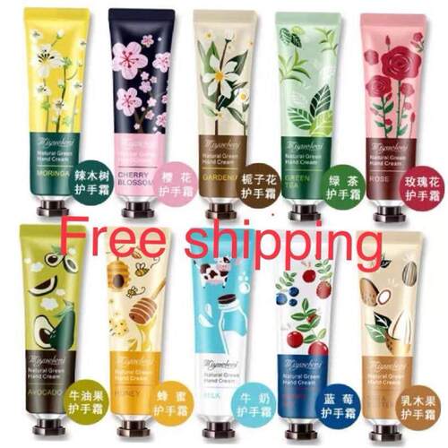 30g*10pcflower fruit Plant Hand Cream moisture滋润保湿护手霜