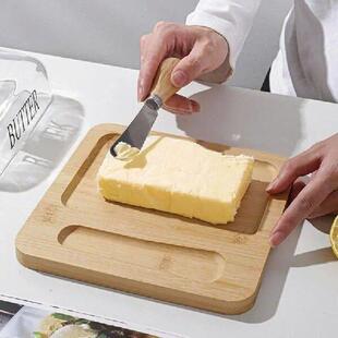 Covered Glass Holder Dish Cheese Butter