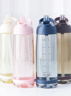 Outdoor Water Bottle with Straw Sports Bottles Leak Proof Ec