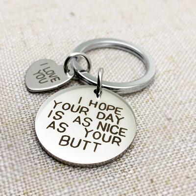 Gift for Girlfriend Boyfriend Souvenir Keychain Present Vale