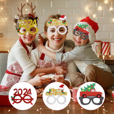 Christmas decorations eyeglass frames party decorations 镜框