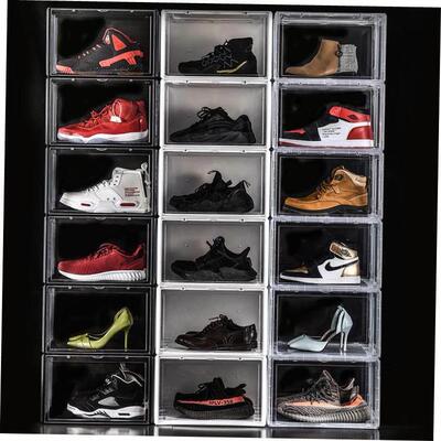 transparent plastic basketball shoes box Shoe storage box