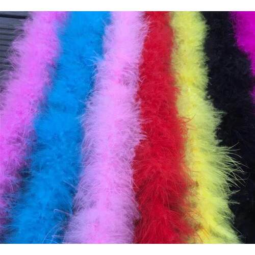 2m white fluffy feather boa strip fancy dress party wedding