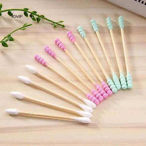 100pcs Pack Double Head Cotton Swab Women Makeup Cotton Buds