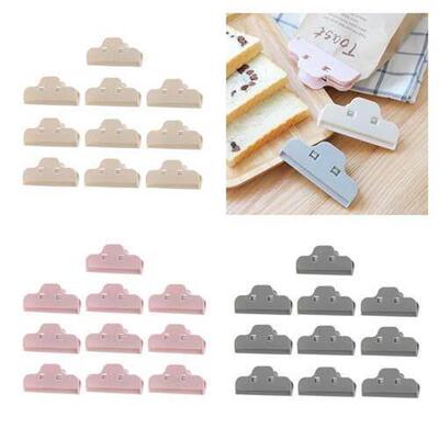 10 Pcs Food Bread Storage Clip Household Plastic Bag Clips K