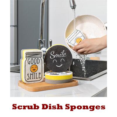Scrub Kitchen Sponge Washing Dishes