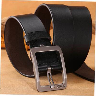 Mens Waist Belt Men Belts Leather Man For Jeans Black Male1
