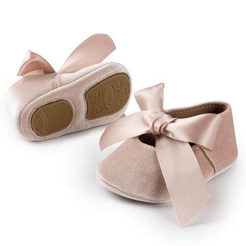 Baby Girl Princess Shoes Toddler Non-slip Flat Soft-sole Cot