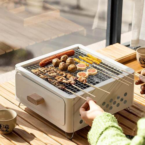 Barbecue grill charcoal stove outdoor camping cookware