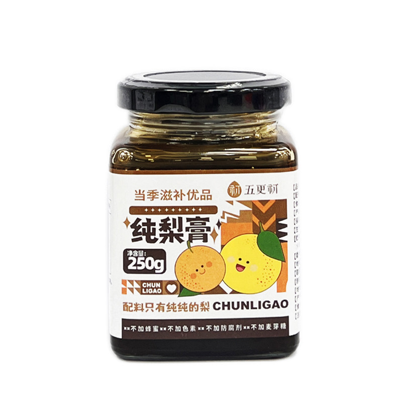 五更初纯梨膏250g老少皆宜送礼佳品无蜂蜜无麦芽糖无防腐剂无色素