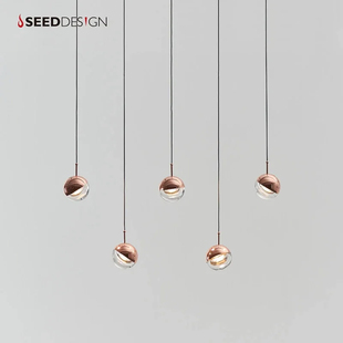 朵拉P5 台湾SEEDDESIGN 吊灯 DORA 客厅卧室玻璃吊灯 喜